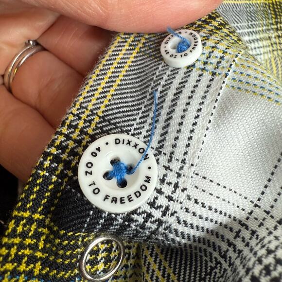 Dixxon Flannel Sublime Plaid Button-Up Shirt Women’s Size Large - Picture 5 of 12